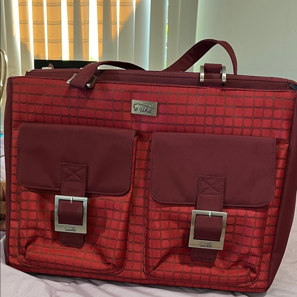 Elegant Red Briefcase for Men